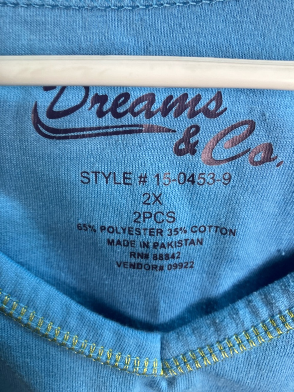 Comfortable Blue V-Neck Pajama Set - Casual Sleepwear - Picture 2 of 15